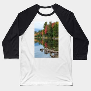 Fall Foliage / Colton Pond, VT Baseball T-Shirt